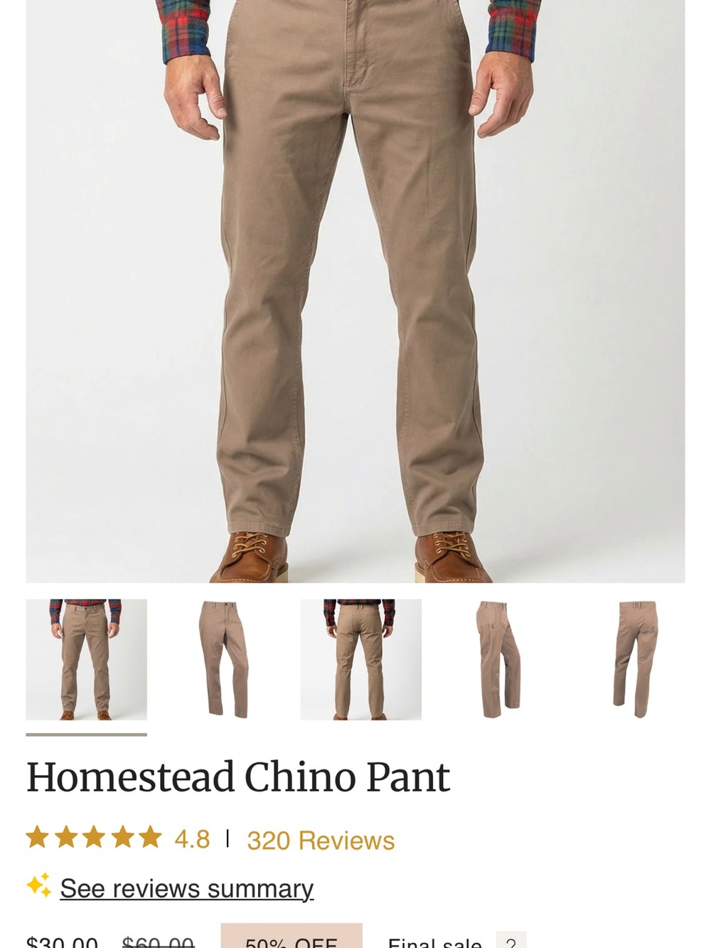 Mountain Khakis Slim Fit Khaki Chino Pants